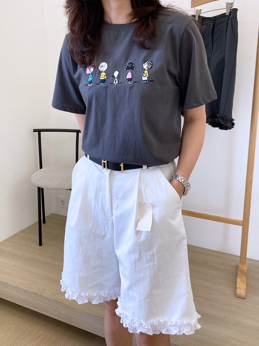 HANNA-A東大門㊣實拍女裝新款休閑熱賣真品人氣25春夏T恤史努比HANNAT恤