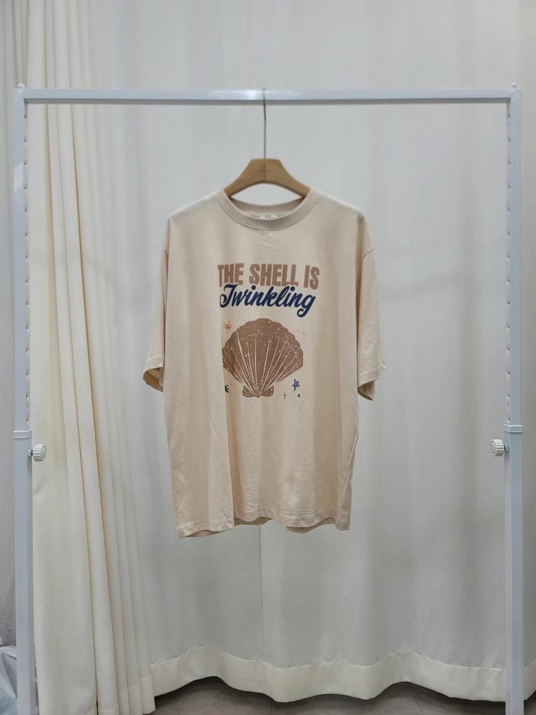 BARISTAR韓國直郵㊣女士新品真品休閑熱賣時尚職業人氣25春夏T恤BARISTART恤圖色2