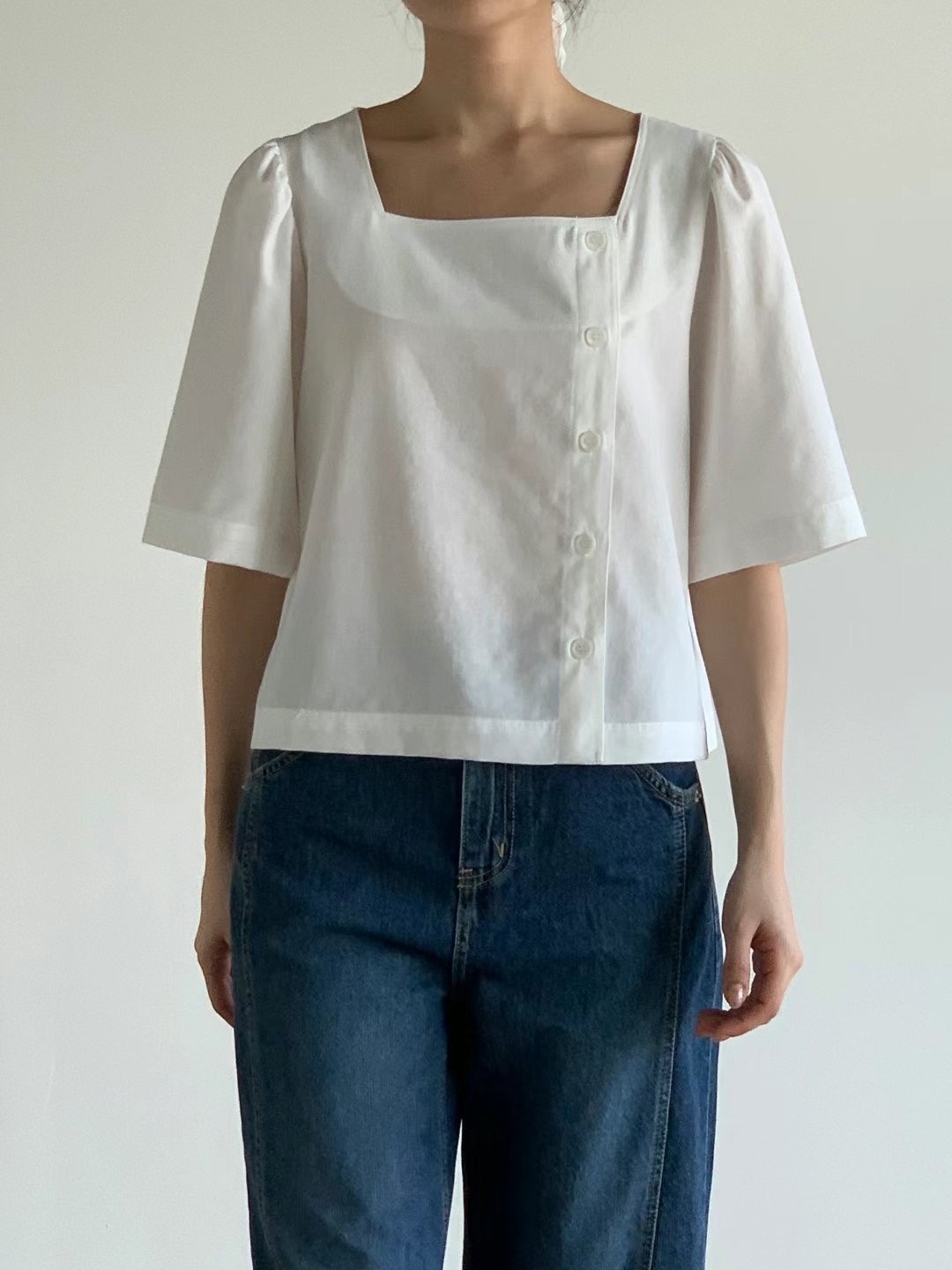 BARISTAR東大門㊣代購女裝新品人氣推薦25春夏休閑襯衫蕾絲衫BARISTAR襯衫/蕾絲衫