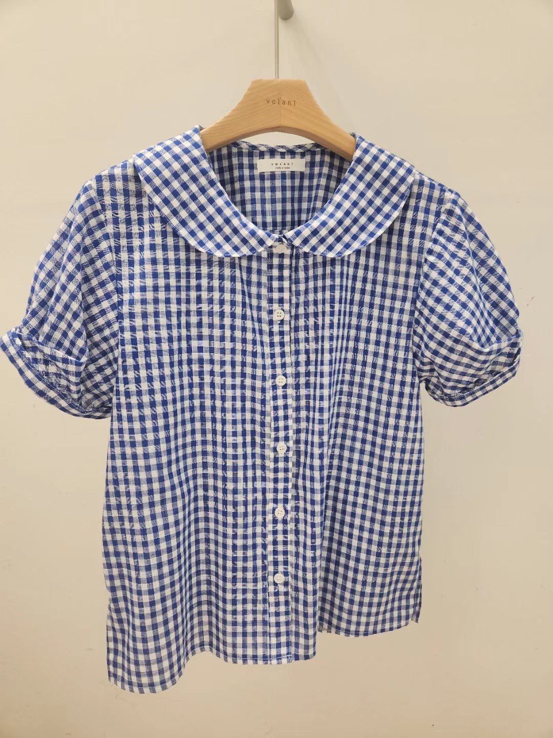 vol-ant韓國代購㊣女士新品25春夏熱賣真品休閑襯衫蕾絲衫VOLANT襯衫/蕾絲衫圖色1