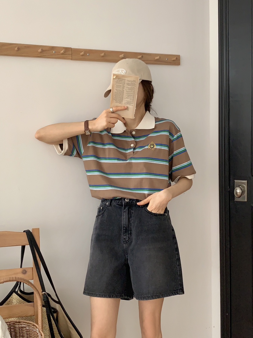 FORMSTUDIO東大門㊣直郵女裝新品25春夏職業休閑時尚推薦T恤FORMSTUDIOT恤圖色2