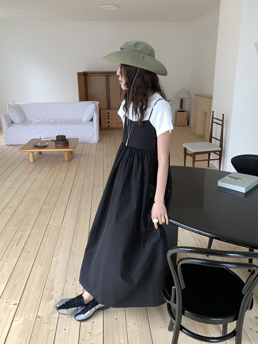 OURS韓國代購㊣女裝新款時尚人氣熱賣推薦25春夏休閑連衣裙OURS連衣裙