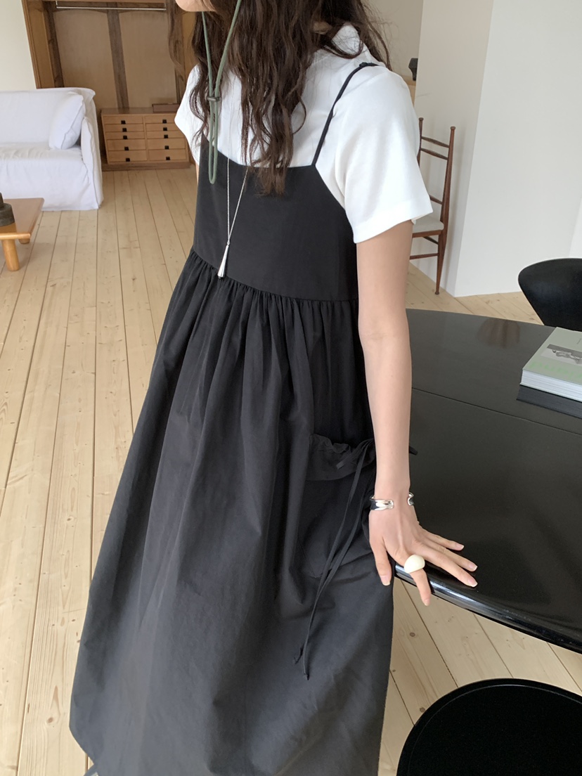 OURS韓國代購㊣女裝新款時尚人氣熱賣推薦25春夏休閑連衣裙OURS連衣裙