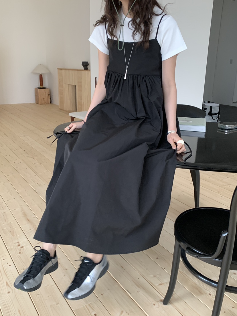 OURS韓國代購㊣女裝新款時尚人氣熱賣推薦25春夏休閑連衣裙OURS連衣裙