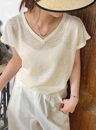 OLA東大門㊣直郵女裝新款25春夏時尚職業推薦真品休閑針織衫mellor/OLA針織衫