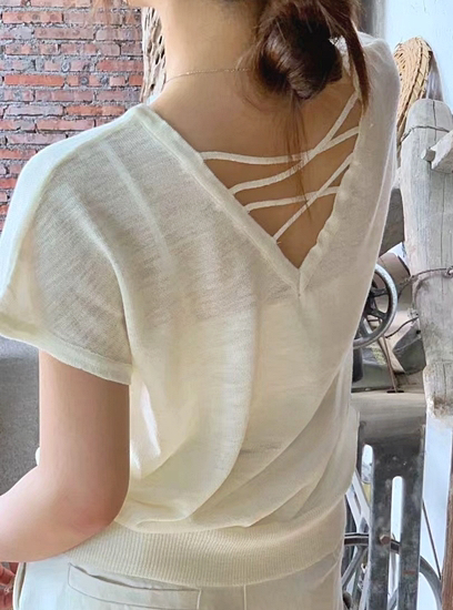 OLA東大門㊣直郵女裝新款25春夏時尚職業推薦真品休閑針織衫mellor/OLA針織衫