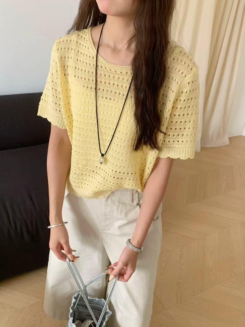OLA韓國代購㊣女裝新款職業時尚休閑熱賣真品25春夏推薦針織衫mellor/OLA針織衫