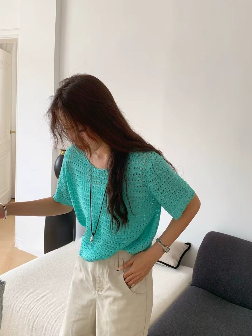 OLA韓國代購㊣女裝新款職業時尚休閑熱賣真品25春夏推薦針織衫mellor/OLA針織衫