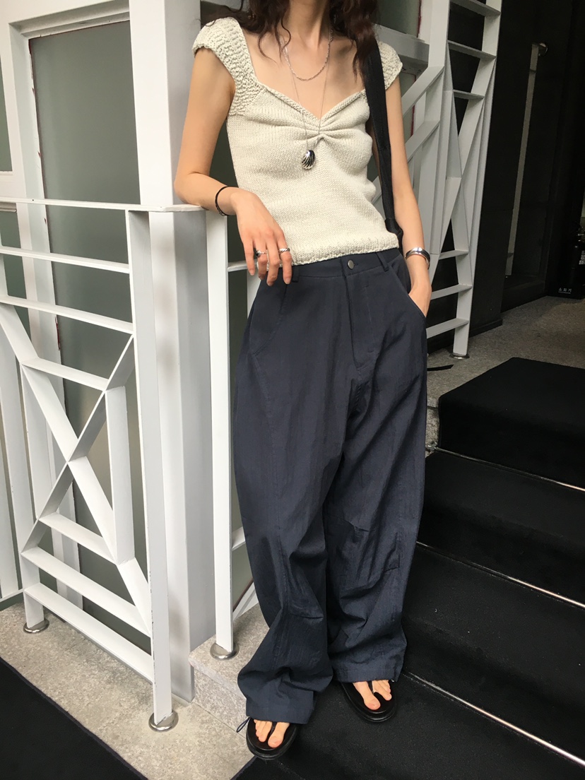 OURS東大門㊣代購女裝新款休閑熱賣25春夏推薦職業真品休閑褲OURS休閑褲