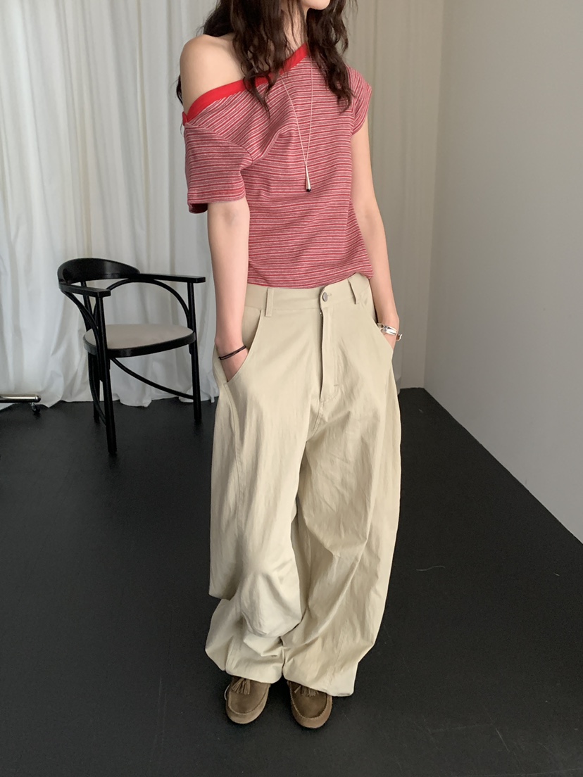 OURS韓國直郵㊣女裝新款人氣25春夏時尚推薦真品休閑職業T恤OURST恤