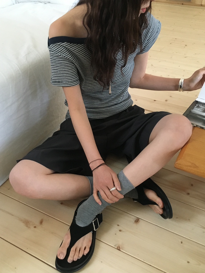 OURS韓國直郵㊣女裝新款人氣25春夏時尚推薦真品休閑職業T恤OURST恤