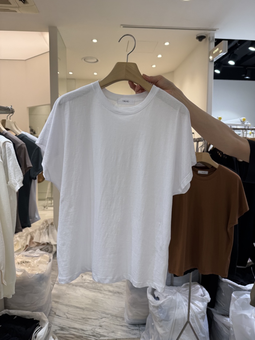 YIKHO STYLE韓國代購㊣女裝新品時尚推薦25春夏職業真品T恤YIKHO STYLET恤