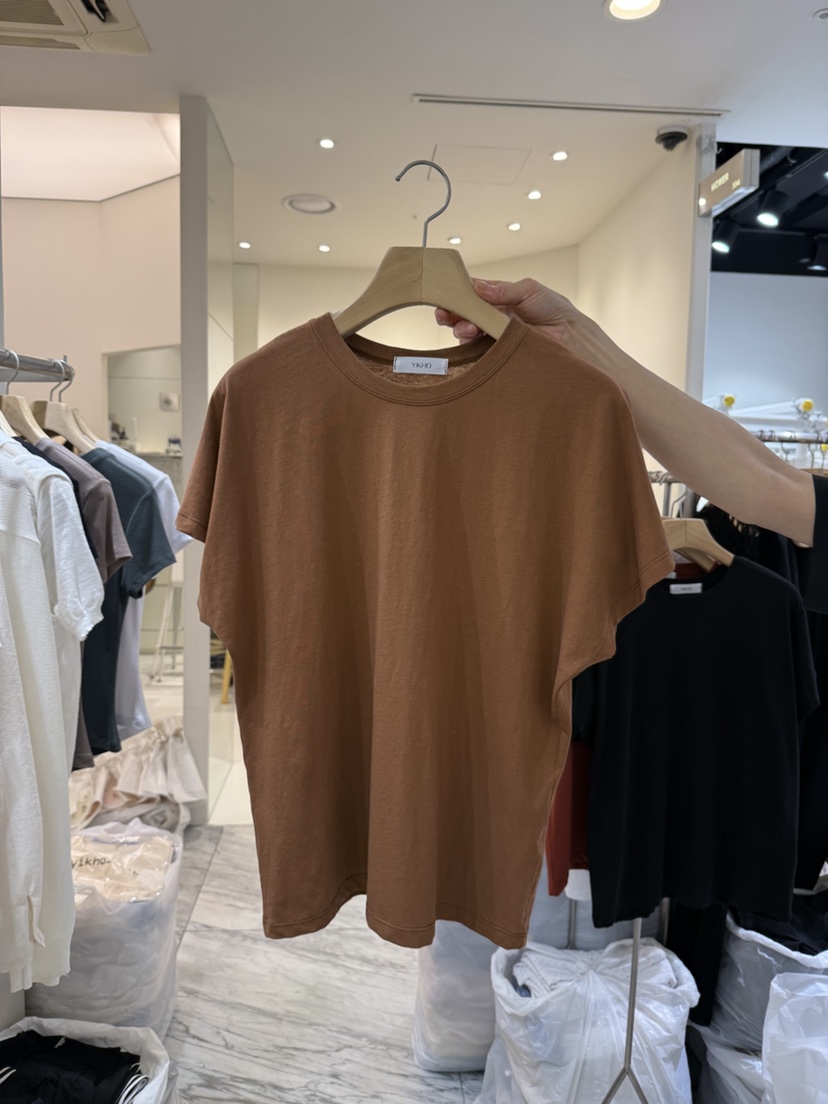 YIKHO STYLE韓國代購㊣女裝新品時尚推薦25春夏職業真品T恤YIKHO STYLET恤圖色2