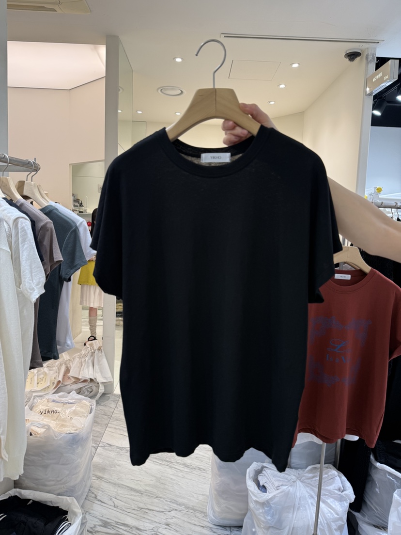 YIKHO STYLE韓國代購㊣女裝新品時尚推薦25春夏職業真品T恤YIKHO STYLET恤圖色4