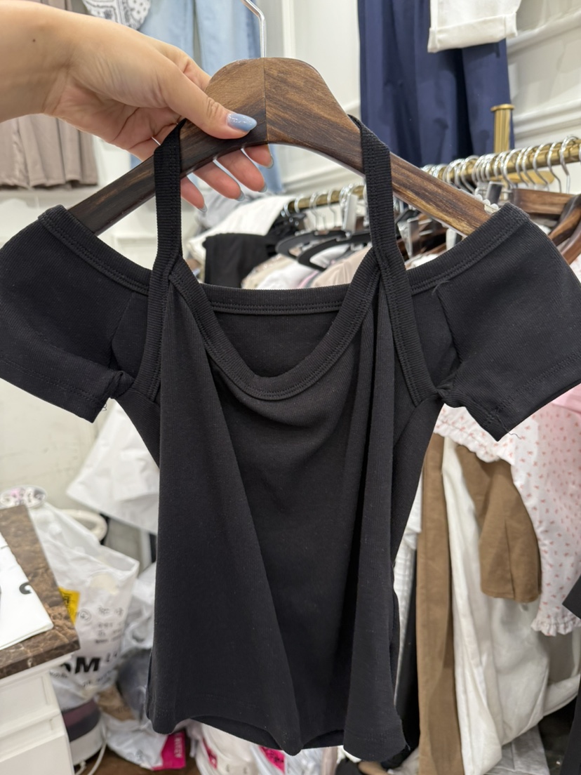J.RITZY韓國直郵㊣女士新品25春夏熱賣休閑職業時尚推薦T恤J.RITZYT恤圖色2