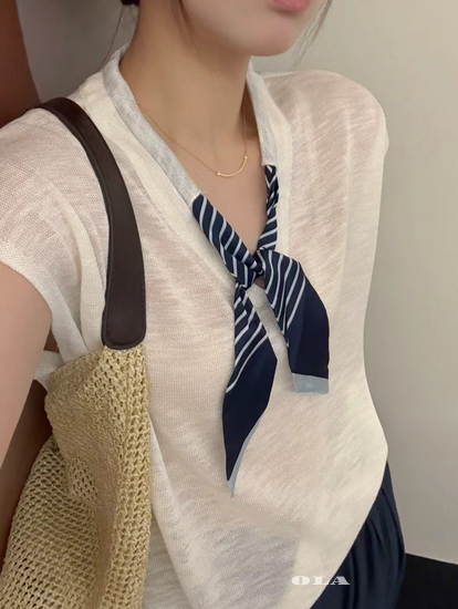 OLA韓國代購㊣女裝新品人氣熱賣真品時尚推薦休閑職業針織衫mellor/OLA針織衫