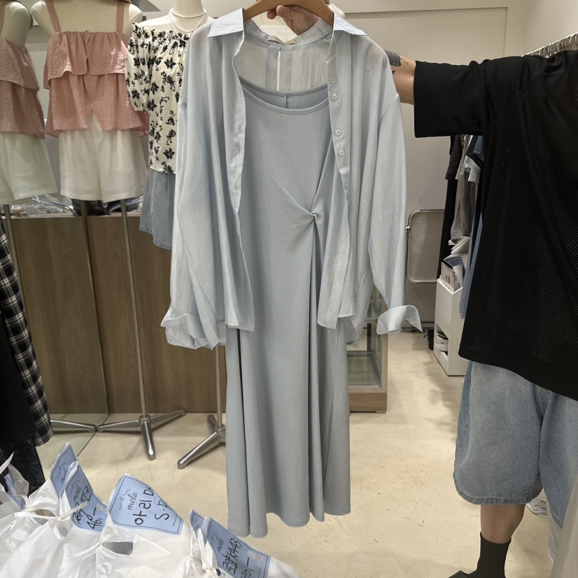 MELO韓國代購㊣女裝新品時尚真品人氣職業熱賣推薦休閑套裝MELO套裝圖色4