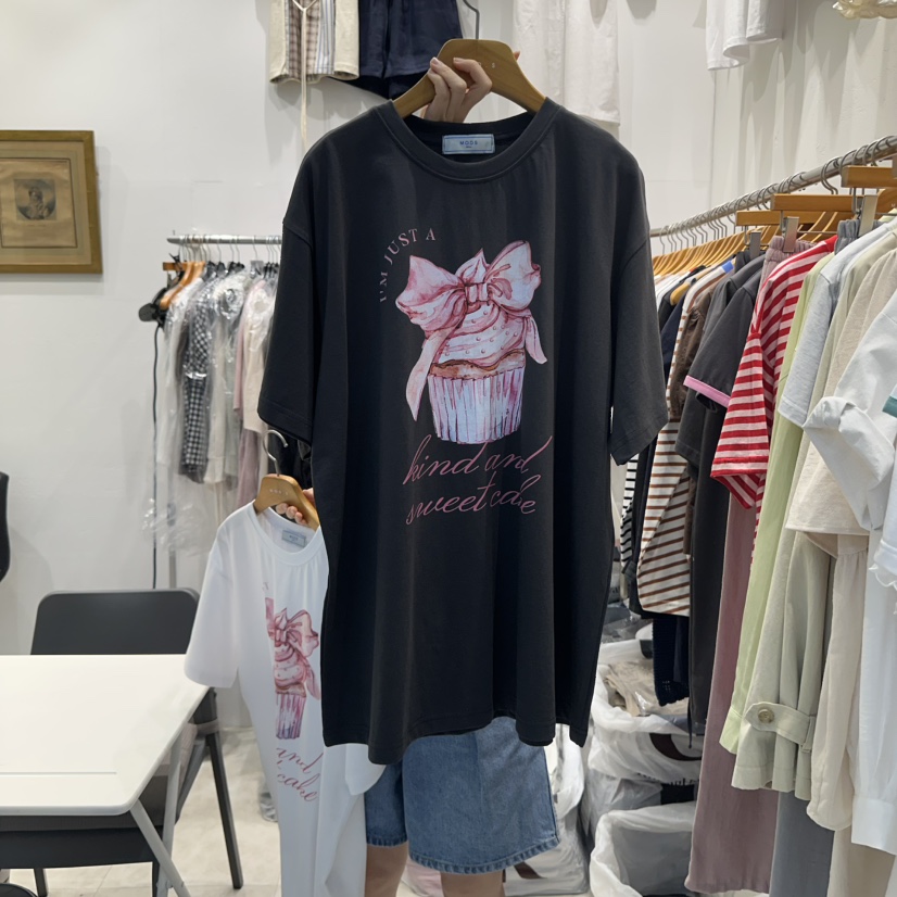 MODS-Q東大門㊣實拍女士新品推薦熱賣25春夏時尚休閑真品T恤MODS-QT恤圖色2