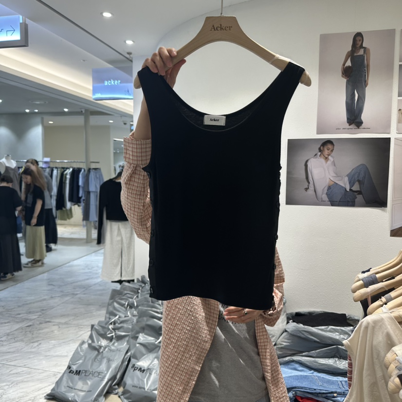 ACKER韓國直郵㊣女裝新品職業人氣推薦真品時尚休閑吊帶背心ACKER吊帶/背心圖色3