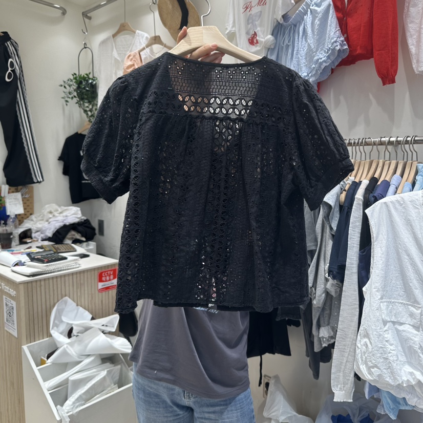 UNDERSTAR_VINTAGE韓國直郵㊣女裝新款熱賣25春夏襯衫蕾絲衫UNDERSTAR_VINTAGE襯衫/蕾絲衫
