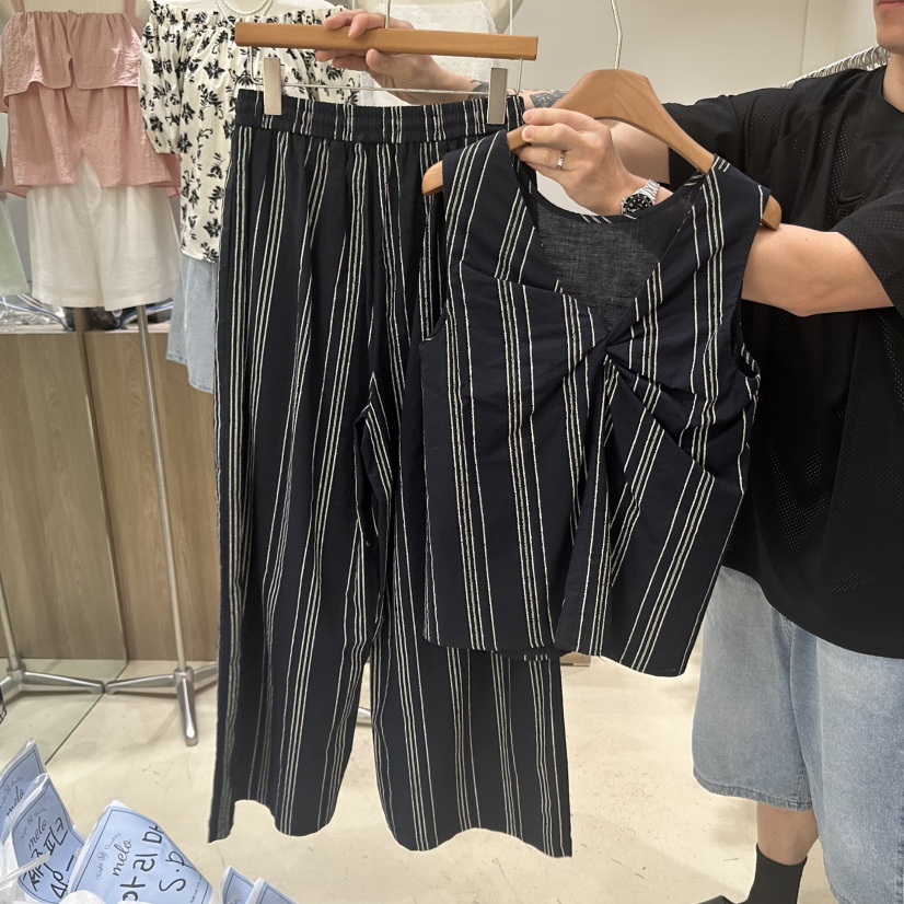 MELO東大門㊣直郵女士新品熱賣25春夏休閑時尚真品套裝兩件套MELO套裝