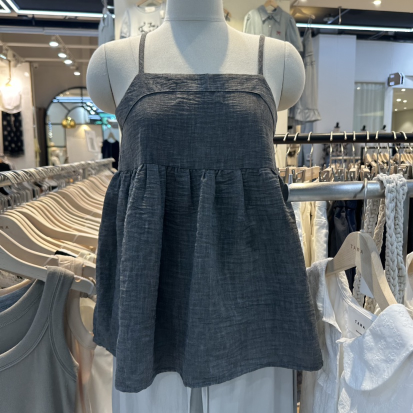 TARA東大門㊣代購女裝新品休閑25春夏推薦人氣時尚吊帶背心TARA吊帶/背心圖色2