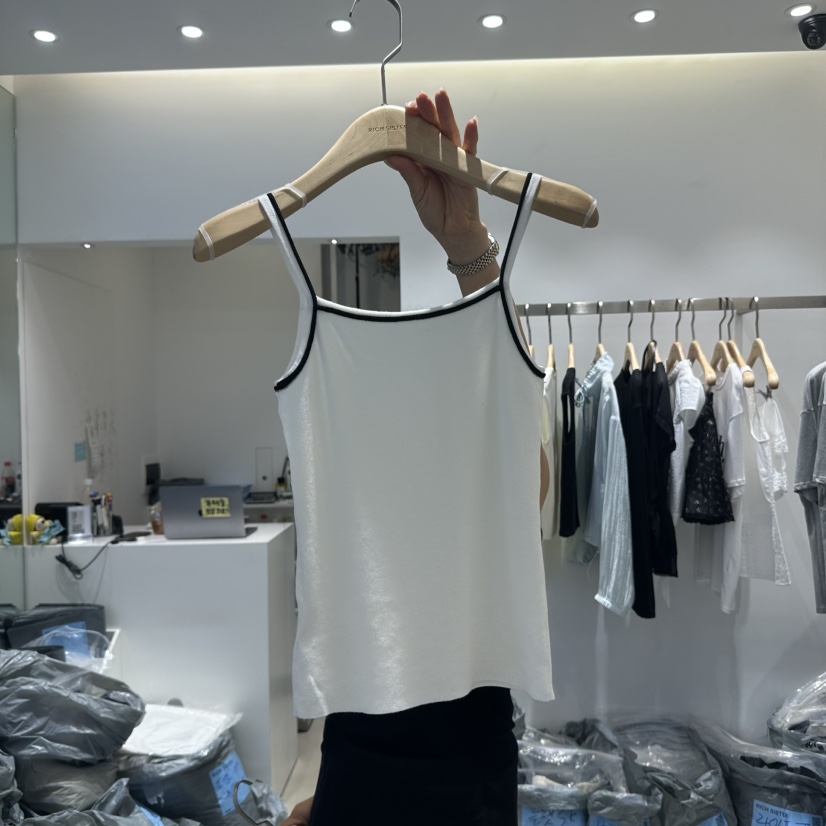 RICH SISTER東大門㊣實拍女裝新品人氣時尚25春夏吊帶背心RICH SISTER吊帶/背心圖色1