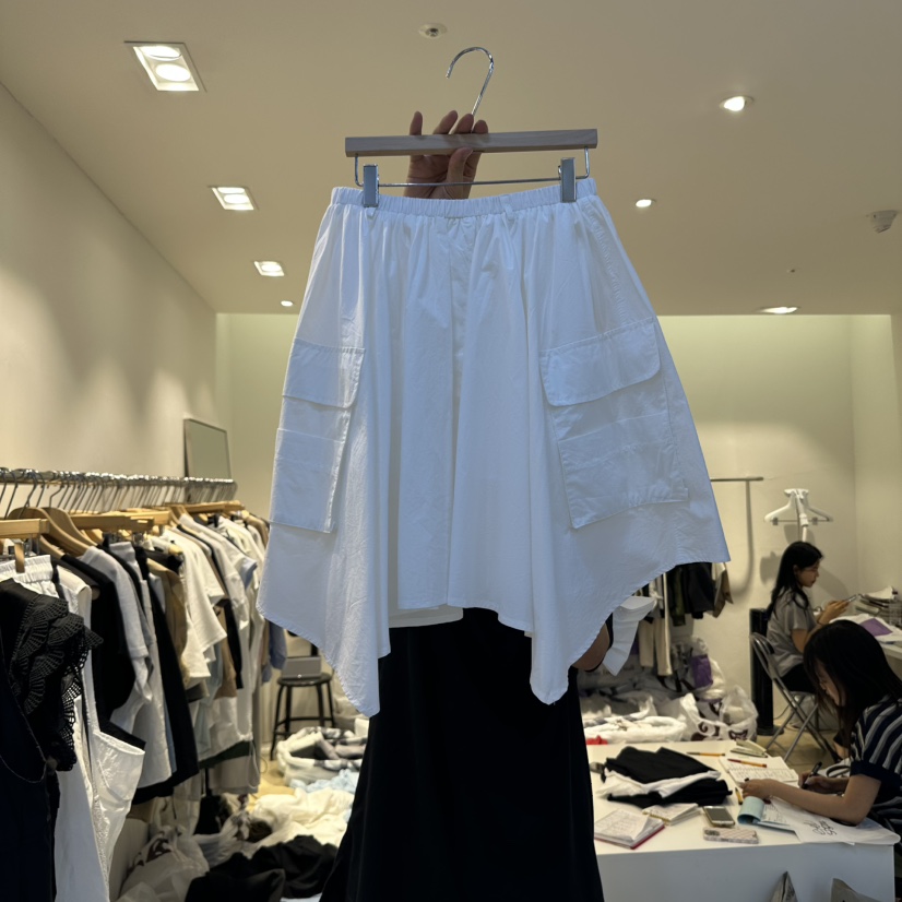 EYEFUL-Q東大門㊣代購女裝新品25春夏職業人氣半身裙中短裙eyeful半身裙/中短裙圖色1