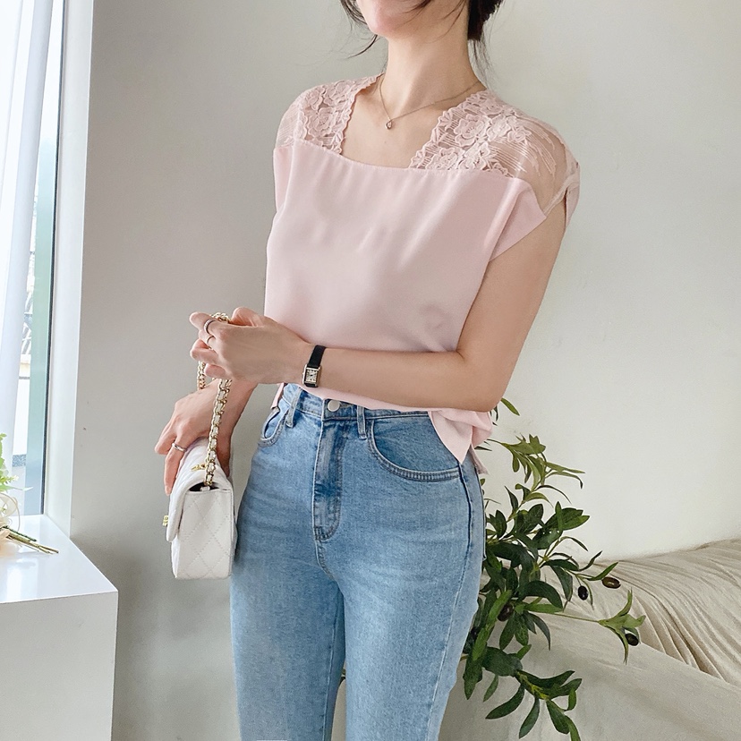 BLUE RIBBON東大門㊣直郵女士新品真品職業時尚人氣25春夏T恤BLUE RIBBONT恤