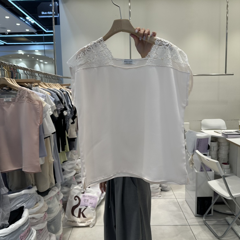 BLUE RIBBON東大門㊣直郵女士新品真品職業時尚人氣25春夏T恤BLUE RIBBONT恤