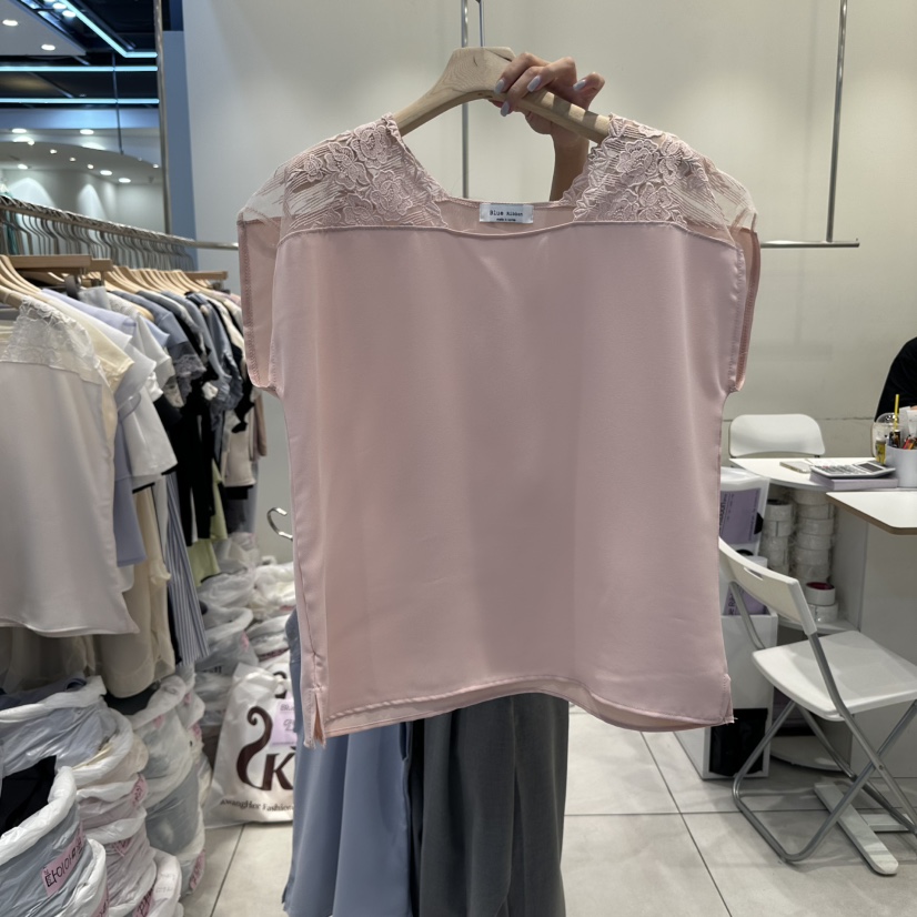 BLUE RIBBON東大門㊣直郵女士新品真品職業時尚人氣25春夏T恤BLUE RIBBONT恤圖色2