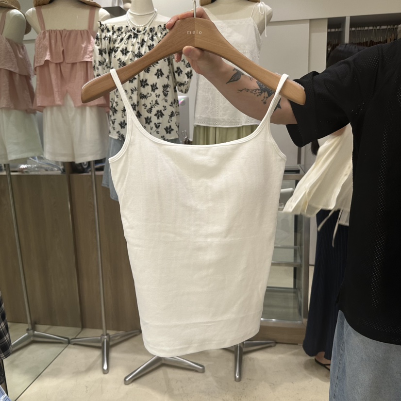 MELO東大門㊣實拍女士新款熱賣25春夏休閑人氣推薦吊帶背心MELO吊帶/背心
