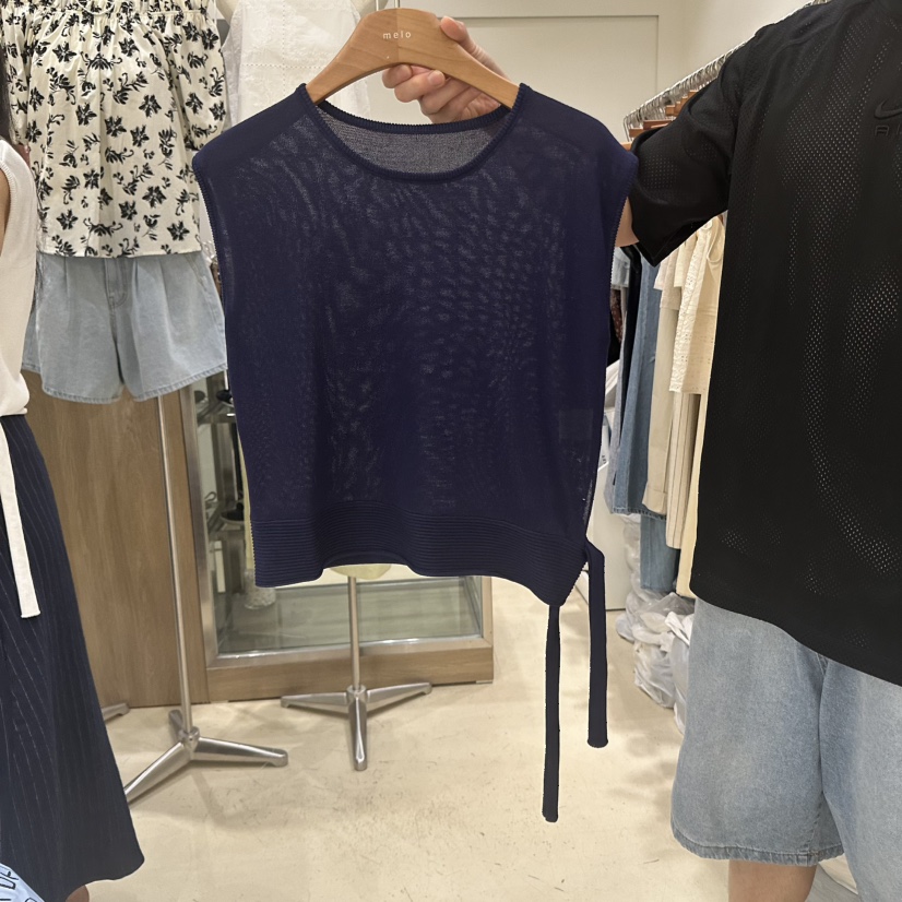 MELO東大門㊣直郵女裝新款職業真品時尚25春夏推薦吊帶背心MELO吊帶/背心圖色2