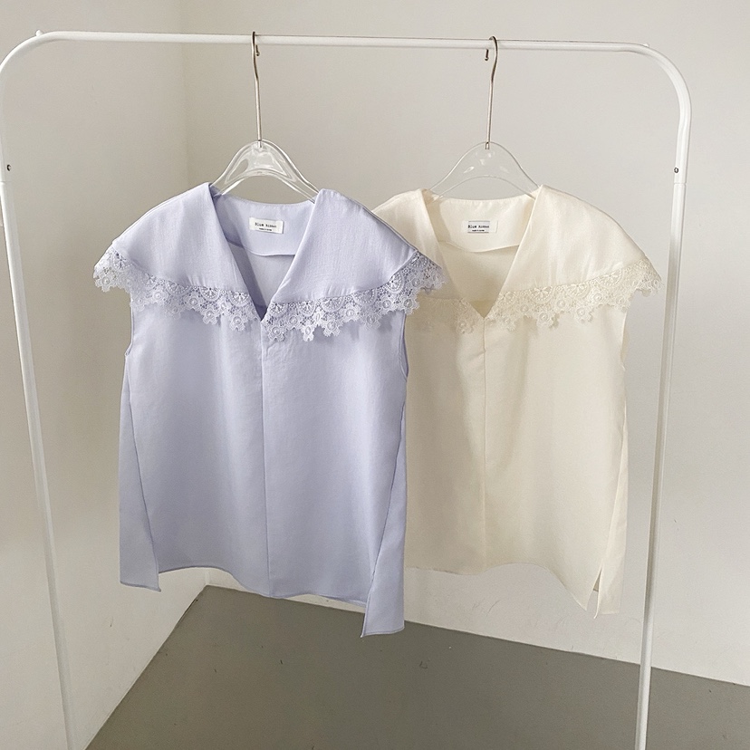 BLUE RIBBON東大門㊣直郵女士新款休閑職業真品襯衫蕾絲衫BLUE RIBBON襯衫/蕾絲衫