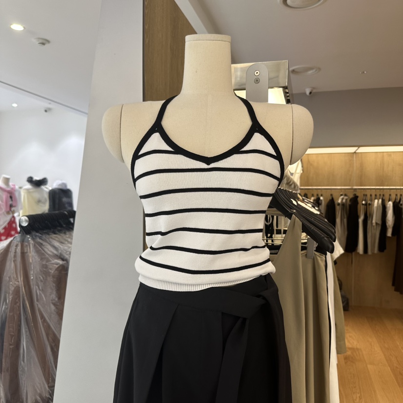 LEFANCY東大門㊣實拍女裝新品人氣職業時尚25春夏推薦吊帶背心LEFANCY吊帶/背心圖色1