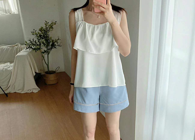 BLUE RIBBON東大門㊣實拍女士新品職業熱賣推薦休閑吊帶背心BLUE RIBBON吊帶/背心