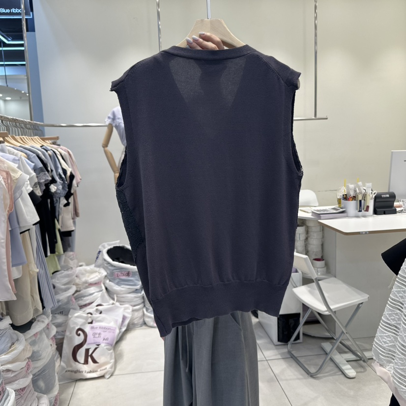 BLUE RIBBON東大門㊣實拍女士新品推薦時尚職業休閑人氣馬甲BLUE RIBBON馬甲
