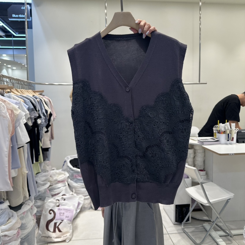 BLUE RIBBON東大門㊣實拍女士新品推薦時尚職業休閑人氣馬甲BLUE RIBBON馬甲圖色3