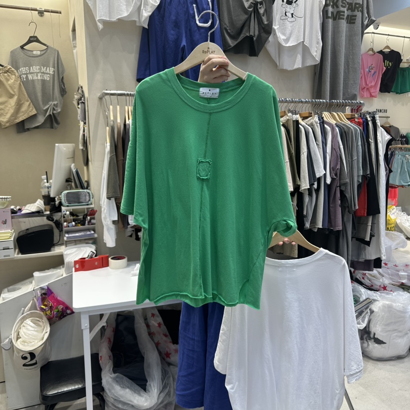 REPLAY東大門㊣直郵女裝新品真品職業人氣休閑推薦25春夏T恤REPLAYT恤圖色2