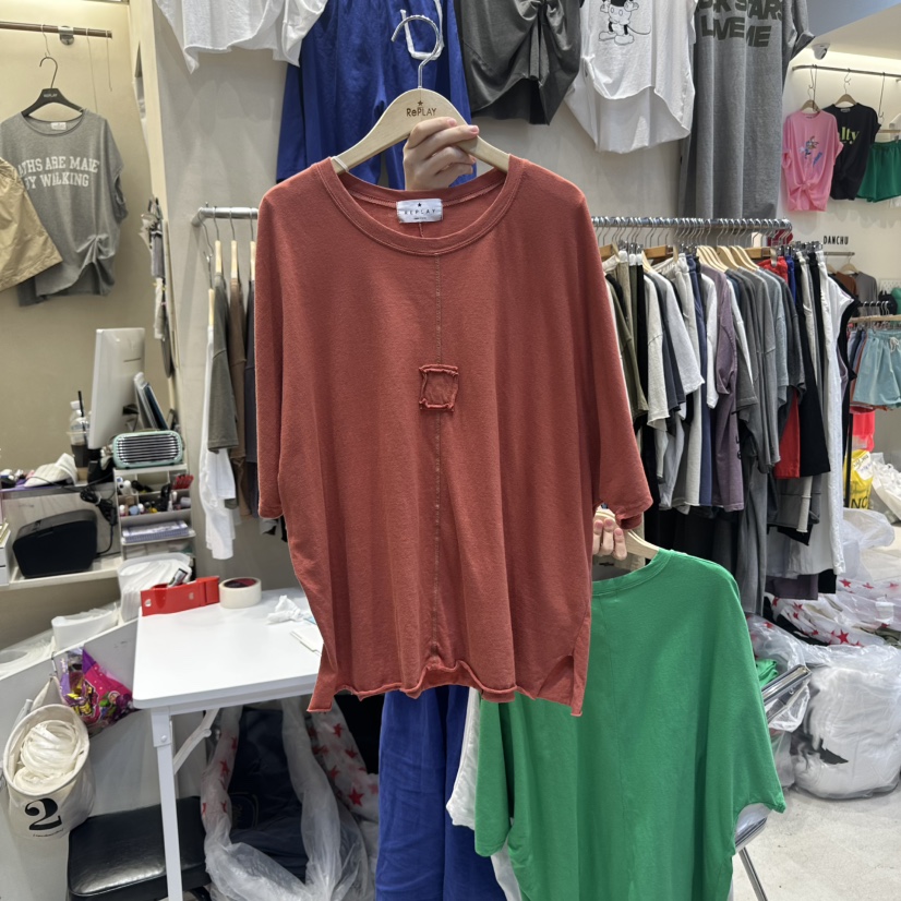 REPLAY東大門㊣直郵女裝新品真品職業人氣休閑推薦25春夏T恤REPLAYT恤圖色3