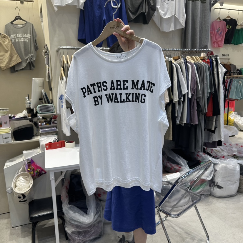 REPLAY韓國代購㊣女士新品熱賣職業25春夏人氣真品休閑時尚T恤REPLAYT恤