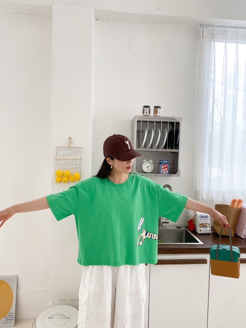 YESFREE韓國代購㊣女裝新品人氣休閑真品職業時尚25春夏T恤YESFREET恤