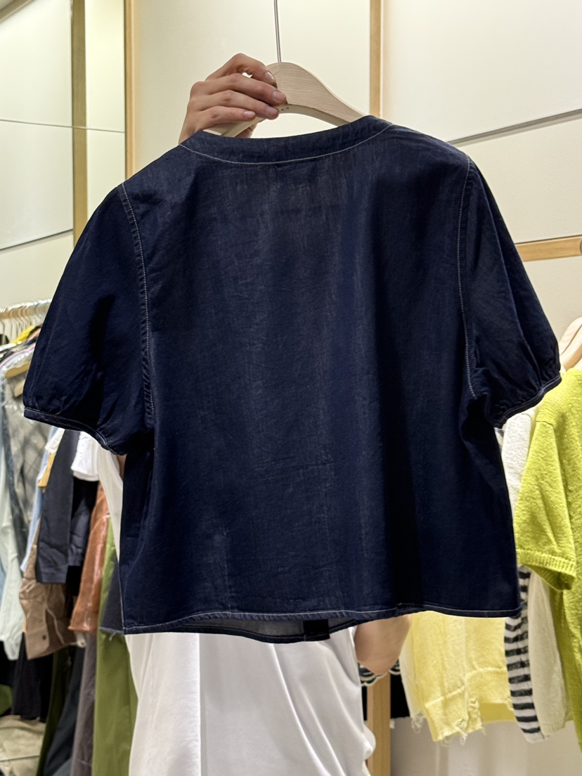 EUM東大門㊣代購女士新款真品休閑時尚人氣25春夏襯衫蕾絲衫EUM襯衫/蕾絲衫