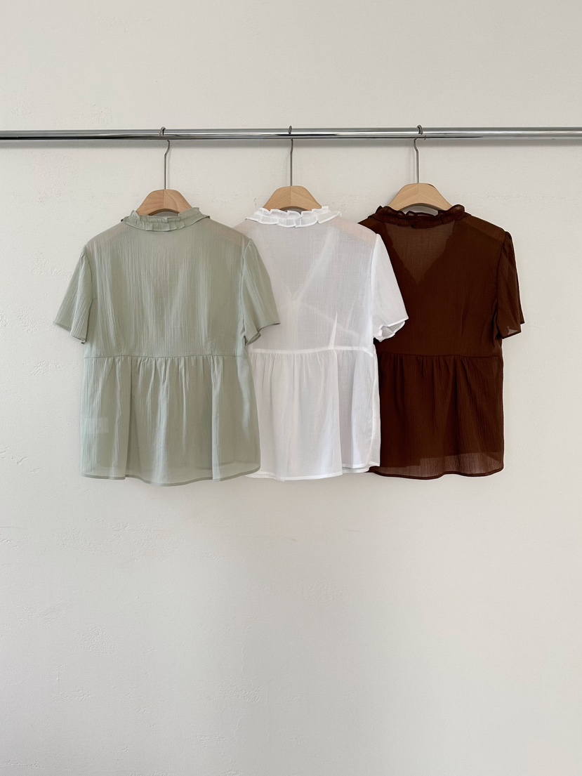 2ND GATE韓國直郵㊣女士新品25春夏人氣熱賣真品襯衫蕾絲衫2ND GATE襯衫/蕾絲衫