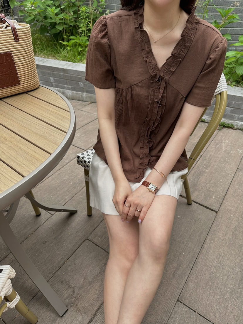 2ND GATE韓國直郵㊣女士新品25春夏人氣熱賣真品襯衫蕾絲衫2ND GATE襯衫/蕾絲衫