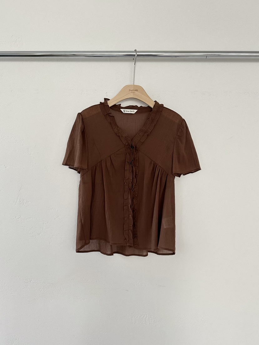 2ND GATE韓國直郵㊣女士新品25春夏人氣熱賣真品襯衫蕾絲衫2ND GATE襯衫/蕾絲衫圖色3