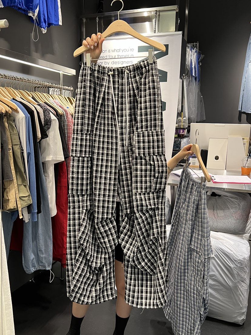 EL BOSQUE東大門㊣直郵女裝新品時尚熱賣推薦休閑25春夏休閑褲EL BOSQUE休閑褲