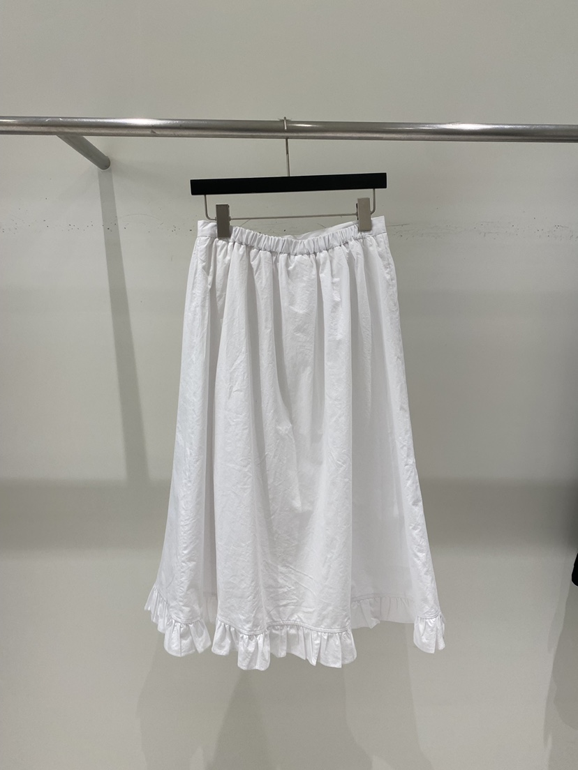 WELL KNOWN東大門㊣直郵女士新品25春夏真品長裙荷葉邊紐扣WELL KNOWN長裙