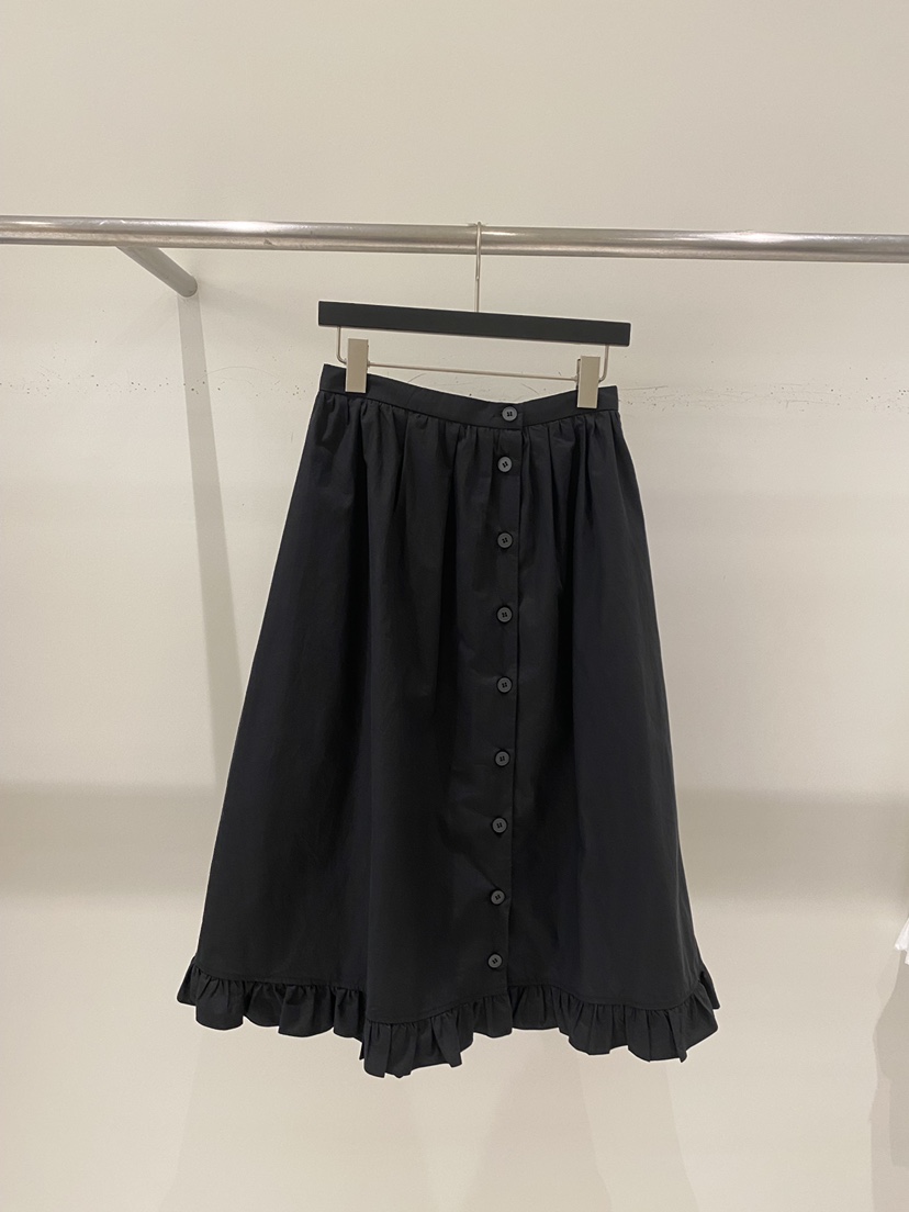 WELL KNOWN東大門㊣直郵女士新品25春夏真品長裙荷葉邊紐扣WELL KNOWN長裙圖色2