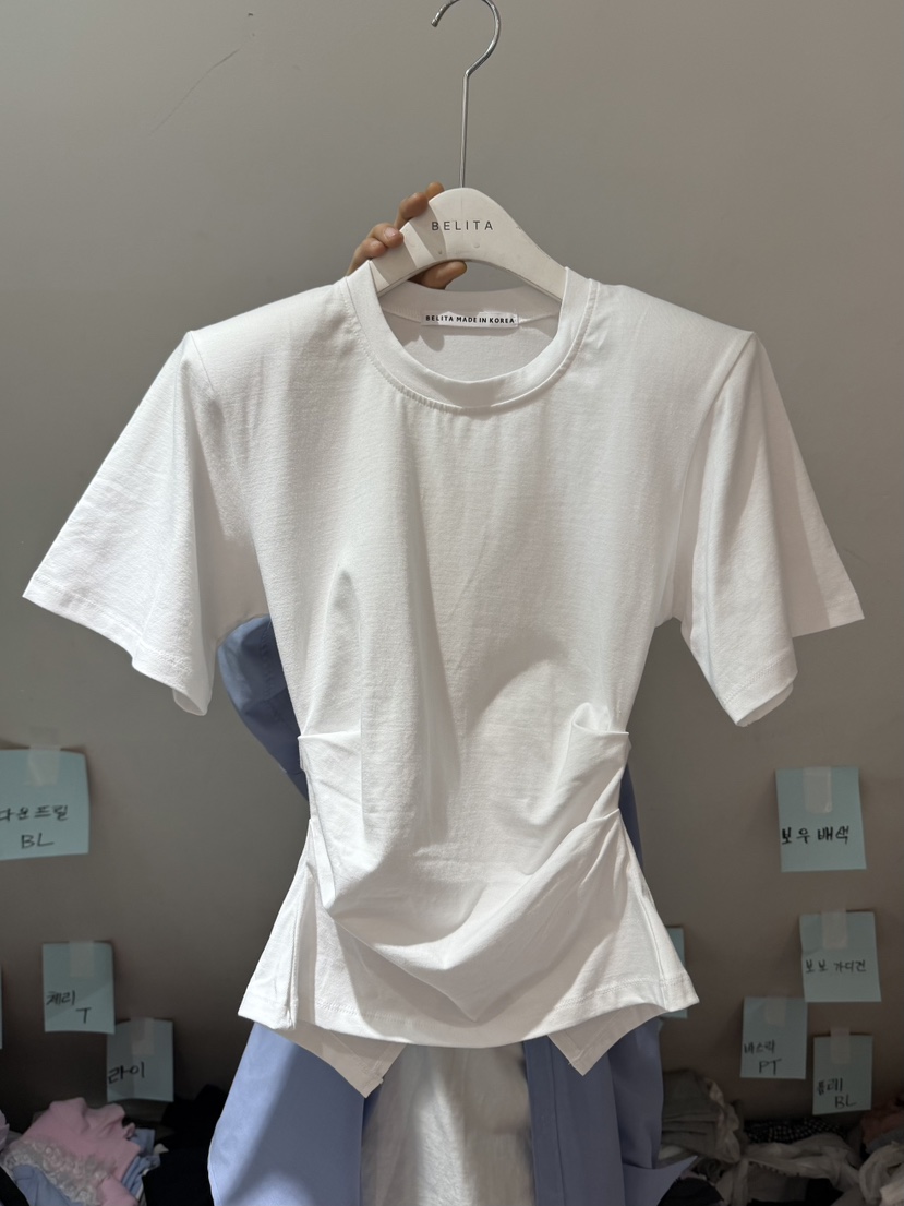 BELITA-L韓國直郵㊣女裝新品職業真品25春夏熱賣推薦人氣T恤BELITA-LT恤圖色1